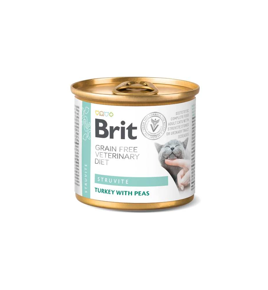 Brit Grain Free Veterinary Diet Struvite Blik - 6 X 200 Gram