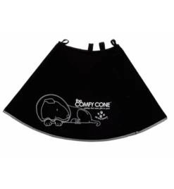 Comfy Cone (Hondenkraag) - Zwart