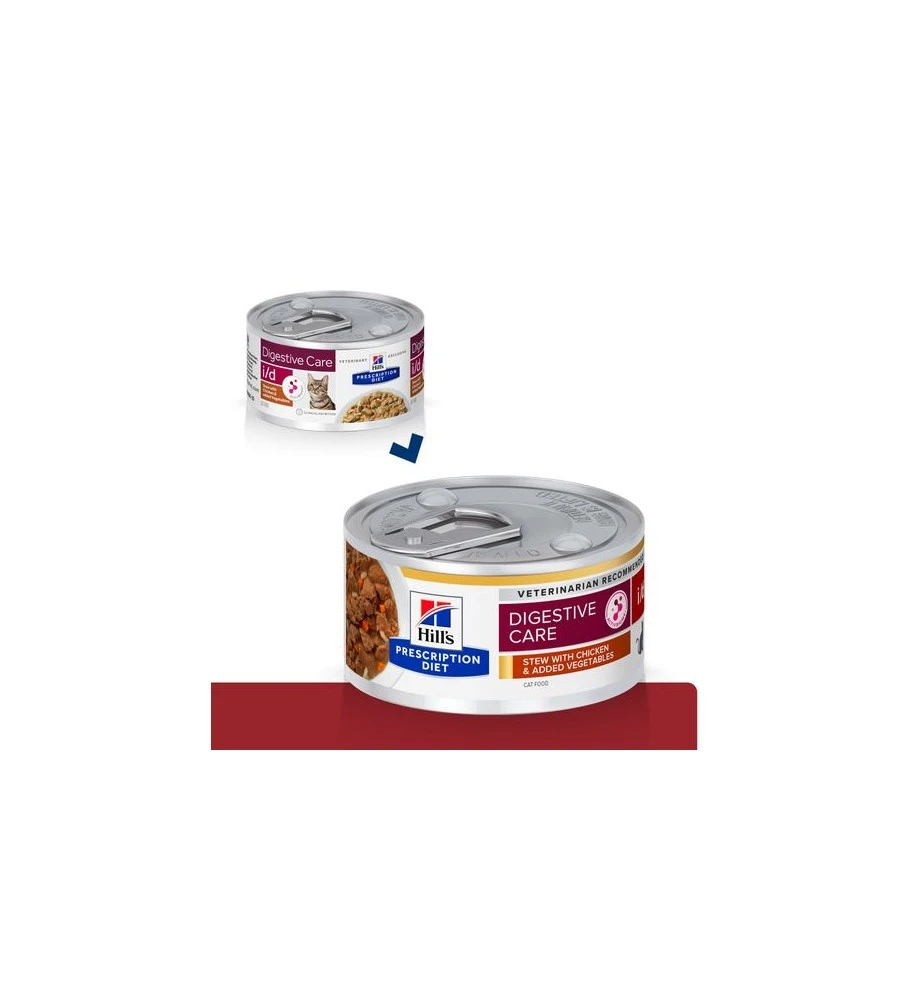 Hill's PD I/D Digestive Care Stoofpotje Kip Met Groente - 24 X 82 Gram - Afbeelding 2