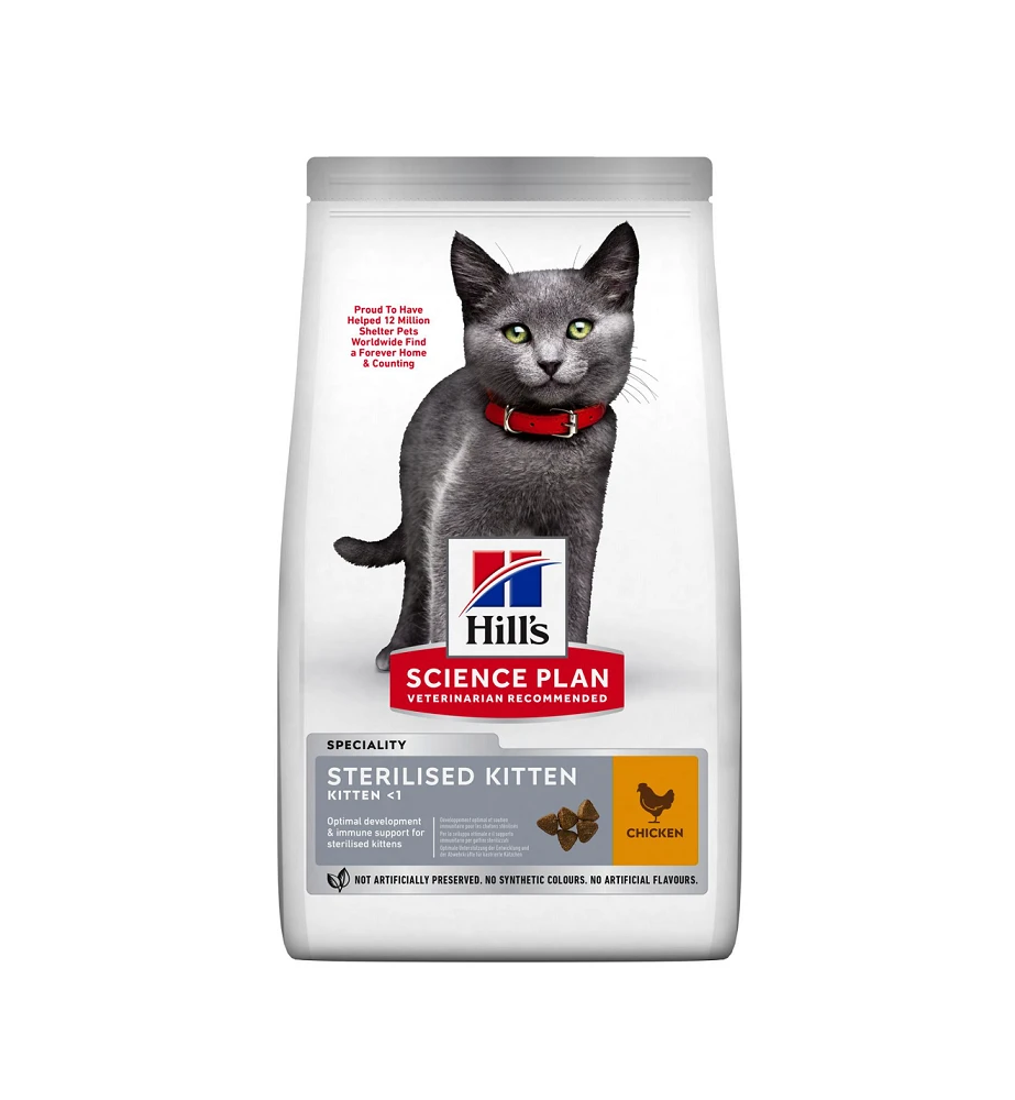 Hill's Science Plan Sterilised Kitten Met Kip